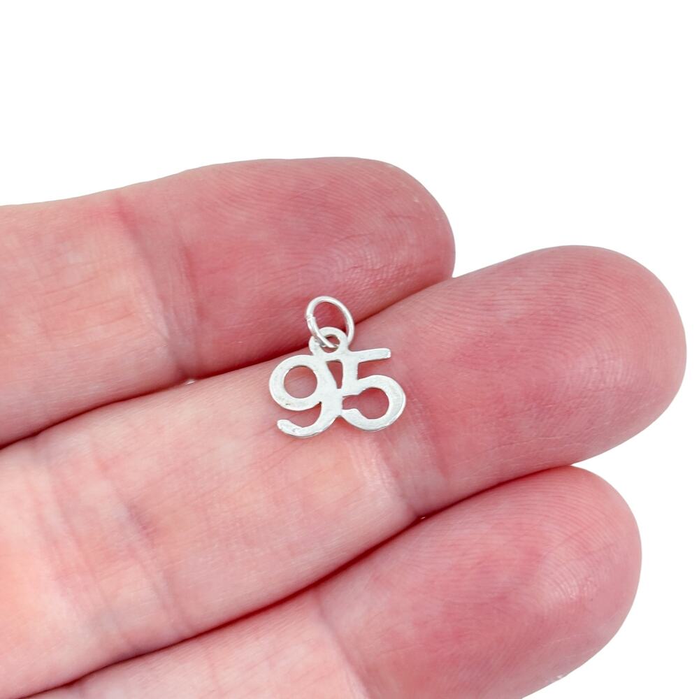 Vintage Sterling Silver 925 Number 95 Charm